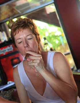 Roatan sherry and cigar